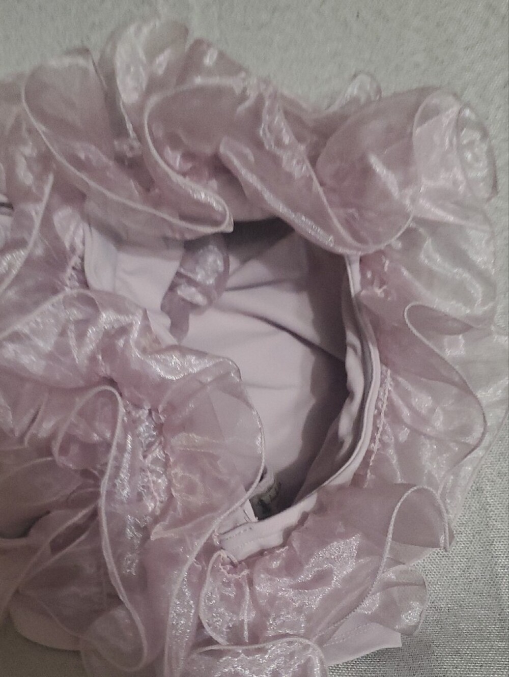 Free People Lavender Ruffle Crop Top - Picture 4 of 5